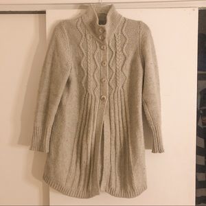 XL Grey Button-up sweater